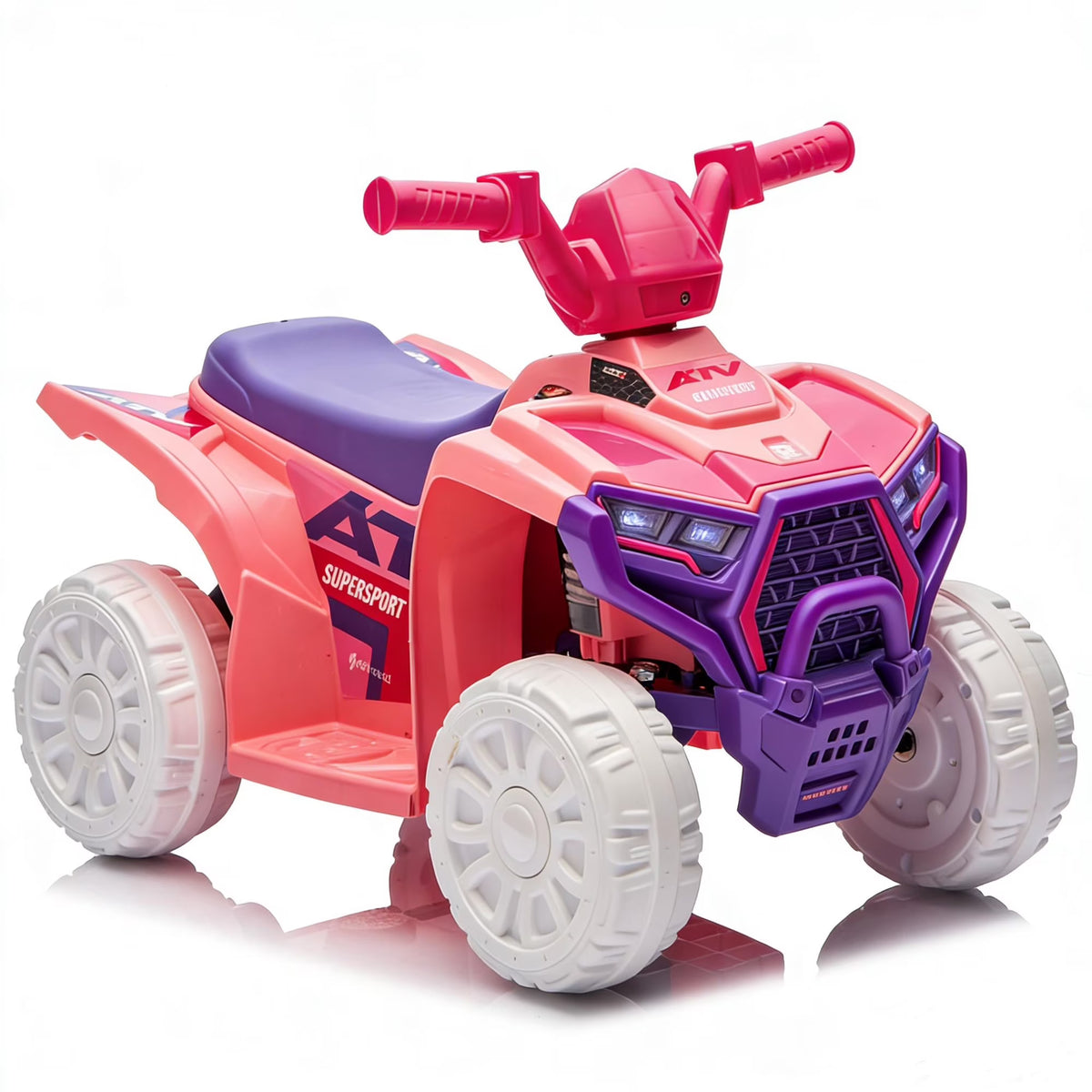 6V Ride on ATV Toys for Kids 3-5, Mini Battery Powered Motorized Quad for Kids with Anti-Slip Wheels, Toddler Car for Girls Boys