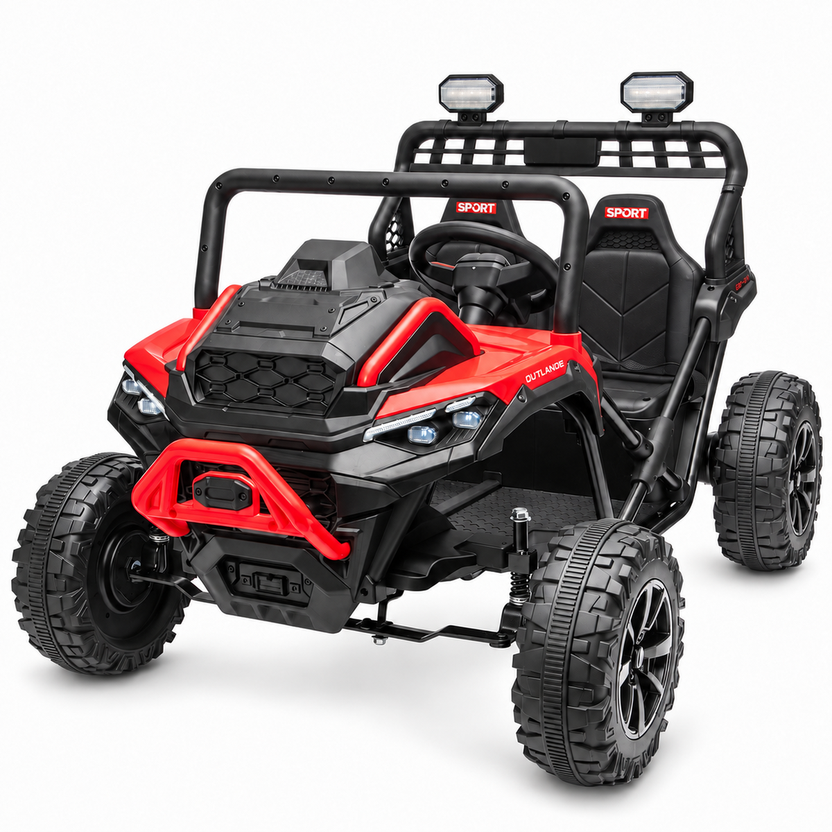 Conchico 36V Electric Ride on Car with 2 XL Seaters, 600W Motor Powered Ride on Toy for Big Kids w/ Spring Suspension, Bluetooth, LED Lights, Pink