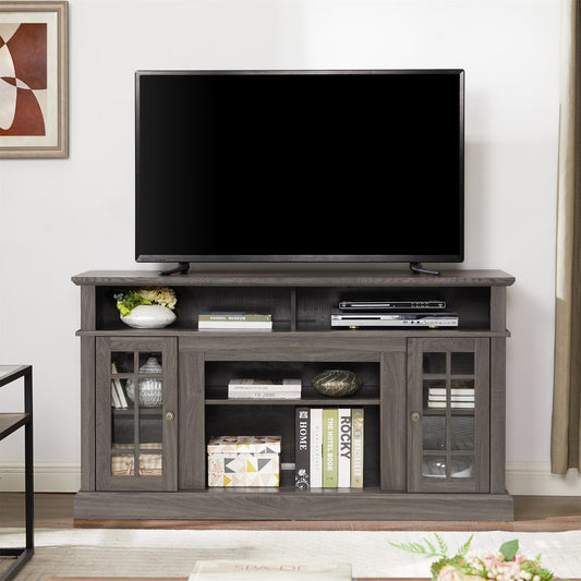 TV Stand for 65 Inch TV, TV Stands Console for Living Room, Modern Entertainment Center with Cabinet & Shelves Storage Space
