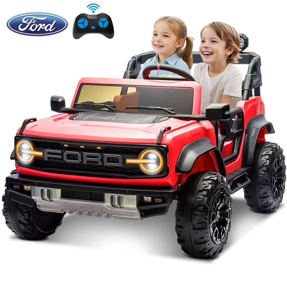 Conchico 24V 2 Seater Licensed Ford Bronco Powered Ride-On Cars with Remote, Electric Cars Riding Toys for Boys Girls 3-8